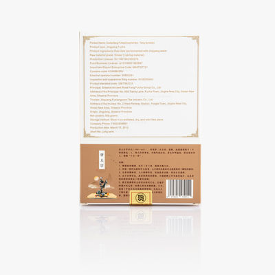 Experimente os benefícios para a saúde do chá preto Jinhua Fuzhuan 500g de chá oficial do Shaanxi feito com ingredientes naturais