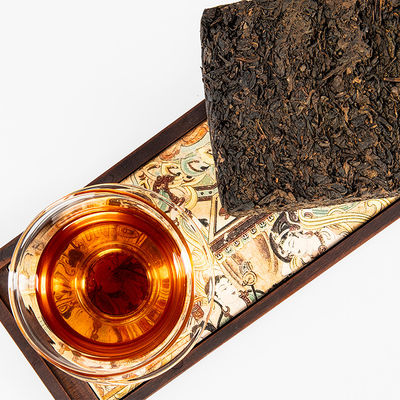 Fungos Floral Fragrância Chá Negro Chá de tijolo saudável Quadro de presente oficial de chá doce e refrescante