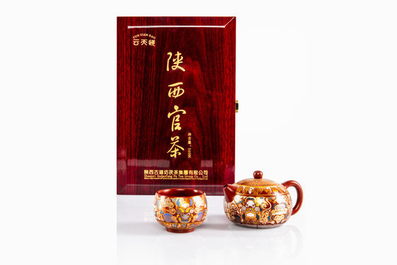 Fermentado estilo Flat Belly Chá Perda de peso Caixa de presente de chá Conjunto personalizado Chá chinês em apresentação elegante 500g