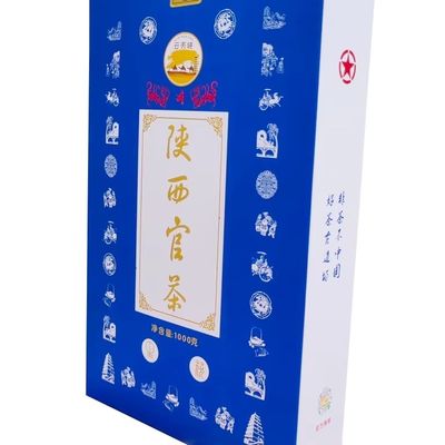 500g Caixa de chá prensada Embalagem Shaanxi Oficial Orgânico Fermentado Chá de tijolo clássico para bebida especial de saúde