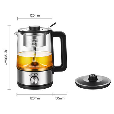 OUMETE Spray Steam Thermostatic Teapot Glass Kettle OMT-PC1020 A combinação perfeita de saúde e estilo