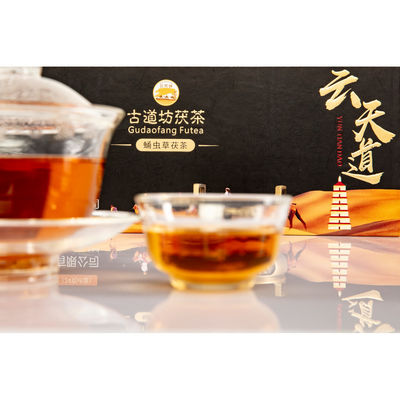 0.144kg de tijolo Puer comprimido para fabricação de cerveja e bebida de Jingyang FUTEA caixa de presente estilo de embalagem
