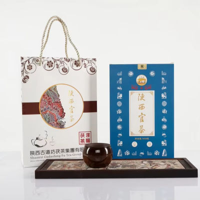 Chá de tijolo de fu escuro feito à mão tradicional de artesanato 1000g com vida útil longa e processamento tradicional