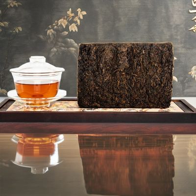 Período de validade de longo prazo do chá oficial de Shaanxi Chá orgânico Chá preto Chá feito à mão Chá de tijolo Chá de saúde e bem-estar Chá de 10 anos de idade