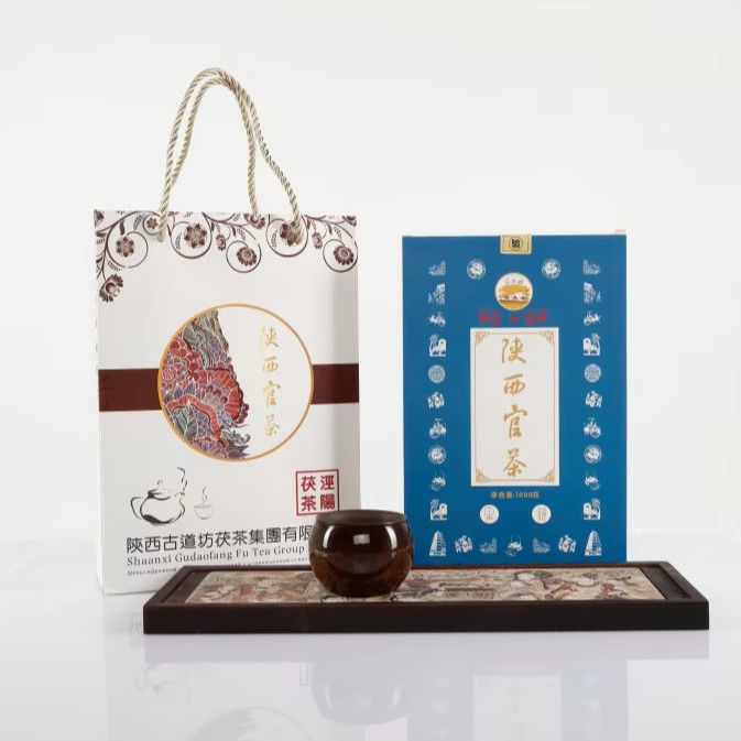 Teia escura de primeira qualidade feita à mão Tipo e conteúdo 1000g Chá Jingyang Fu com aroma forte