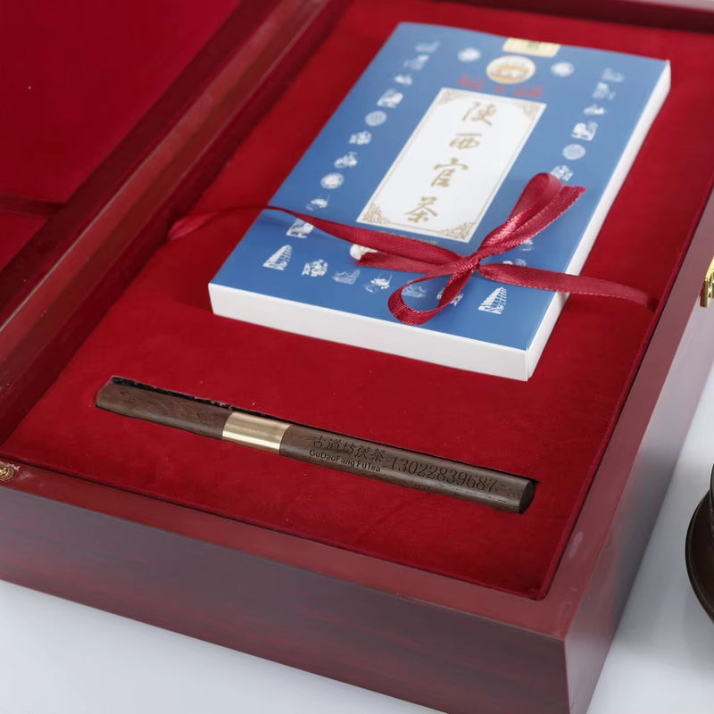 Conjunto de presentes de chá oficial chinês tradicional de Shaanxi Prensado à mão Chá de perda de peso para fígado e rim Idade 5-10 anos