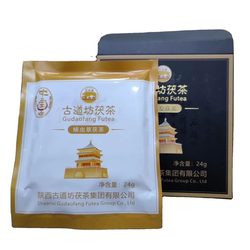 144g Chá chinês Chá Cordyceps Chá Chá escuro feito à mão para presentear amigos e familiares