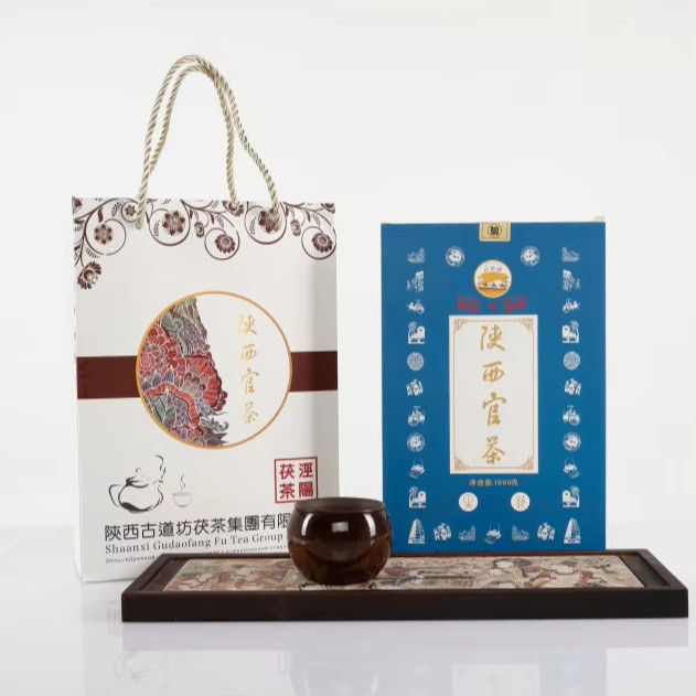 Chá de tijolo de fu escuro feito à mão tradicional de artesanato 1000g com vida útil longa e processamento tradicional