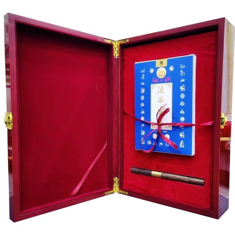 Chá escuro Fu Zhuan tijolo Chá seco Shaanxi cartão de visita para presentes de amigos e artesanato tradicional